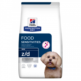 Hill's Prescription Diet z/d Мini - хидролизирана диета за кучета до 10 кг с хранителни алергии 1кг.